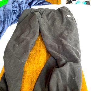 Black champion sweat pants